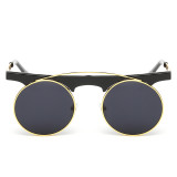 Vintage Cool Steampunk Goggles Men Women Punk Sunglasses Gothic Sun Glasses Round Lens Shades Oculos lunettes 137801
