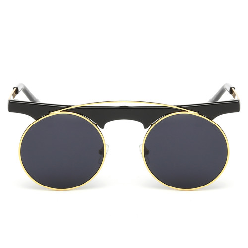 Vintage Cool Steampunk Goggles Men Women Punk Sunglasses Gothic Sun Glasses Round Lens Shades Oculos lunettes 137801