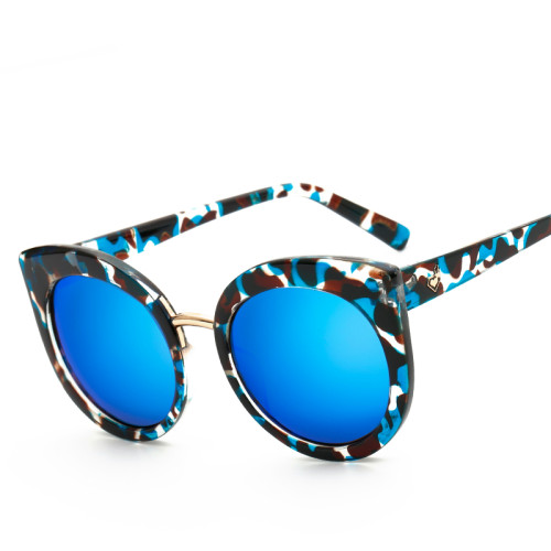 NEW Unique Sunglasses Women Vintage Frame Eyewear Acetate Shades Gradient UV400 Brand Designer Stylish Cat Eye Mirror 101301