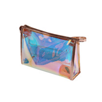 Custom Printed PVC Lady Holographic Laser Cosmetic Bag Durable Waterproof Travel Makeup Bag