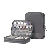 Travel daily multifunctional organizer bags double layers gadget bag digital organizer bag
