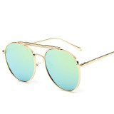 90001 eyeglasses New Fashion Oculos De Sol Masculino Women Sunglasses Green Blue Mirrored For Men Cool Pilot Sun Glasses