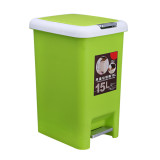 2019 Popular office plastic square in-tank foot pedal waste bin