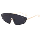 Superhot Eyewear 42800 Fashion 2020 Steampunk One Piece Lens Designer Women Sunglasses