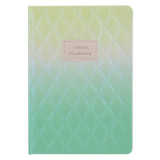 New Products 2022 Unique Quilted Ombre Fabric Hardcover Journal Custom Weekly Daily Planner Notebook