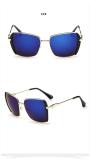 New Women Square Sunglasses High Quality Metal Frame Sun Glasses Red Frame Fashion Vintage Gafas Oculos De Sol Feminino 131401