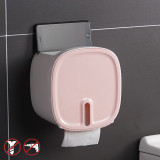 Amazon Hot New Design Magic Portable Removable Adhesive Wall Mounted Tissue Paper Dispenser Box Holder With Compartment