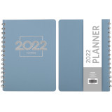 2022 Unique Rose Gold Quotes Design Custom Journal Pink PU Leather Cover Semi-concealed Wiro Planner Notebook