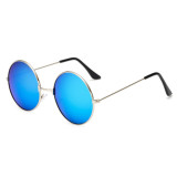 A0301 Superhot Eyewear 53mm Classic Retro Vintage Men Women Sun glasses Fashion Mirrored Round Metal Sunglasses