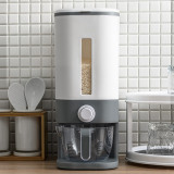 Eco Friendly BPA Free Automatic Kitchen Glass  Bucket Rice Bin Cereal Grain Plastic Storage Container Container Rice Dispenser