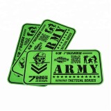 OEM silk screen printing green outdoor UV resistant army tactical series advertising decal sticker