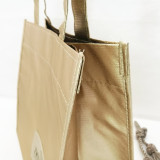 Cheap and mass sale laser laminated non woven wedding gift shoulder tote bag