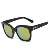 Stylish New Reflective Sunglasses Big Frame European and American Fashion Shades Men and Women Universal Sun Glasses 111901