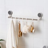 2019 Top sale  bathroom wall towel shelf with hanging hooks No Drilling towel rack