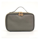 Small PU leather  cosmetic train bag cosmetic organizer case makeup bag