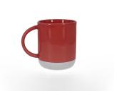 Hot sale 15 oz ceramic coffee mugs Unique geometric smart black and white ceramic coffee mug
