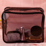 Hotsales wash gargle transparent waterproof bag  swimming bag pvc travel cosmetic bag