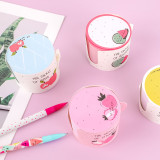 Creative cute kawaii cartoon school student cup shape paper bricks sticky notes memo pad stationery supplies customize 400sheets