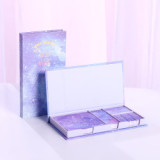 Cute kawaii foil cherry bloom sky stars self-adhesive memo pad sticky notes pad stationery supplies gift box swrap