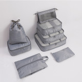 New Product Nice Large Polyester Foldable Organizer Travel Bags Travel Luggage 7 pcs Packing Cubes Travel  Organizers Set