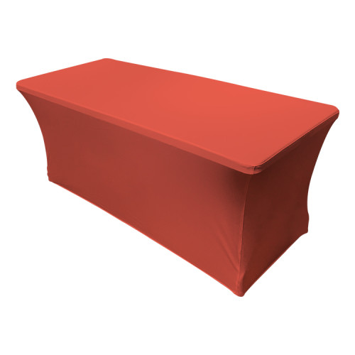 custom color 4ft / 6ft / 8ft spandex rectangular stretchable elastic table cloth