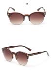 Classic Fashion Men And Women Brand Designer Half-lens Sunglasses 127901