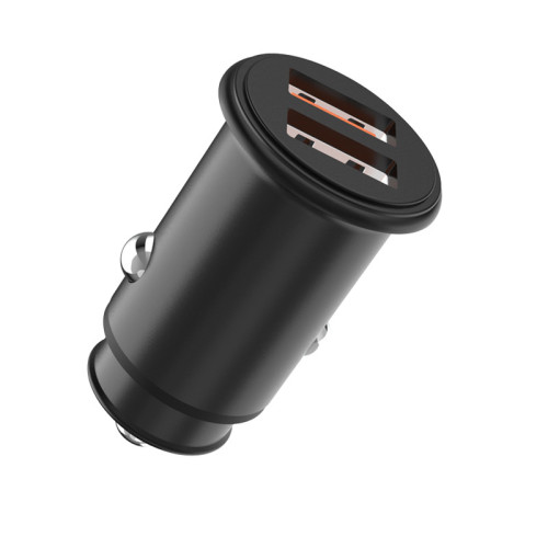 Waterproof Dual QC3.0 USB Fast Car Charger 36W Power Outlet Car Charger With Aluminum Shell