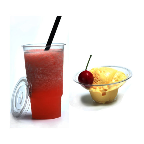 Best price pet plastic cup biodegradable clear plastic glass cup with straw