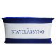Trade show exhibition tension fabric high density board display counter