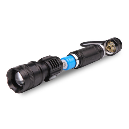 New Arrival High Power Aluminum Alloy 18650 Battery USB Rechargeable Torch Light Mini LED Zoom Flashlight