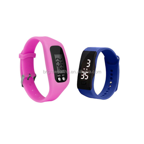 China Wholesale Hand Ring Multi-function Silicone Pedometer