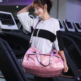 Wholesale Promotional Women Girl Yoga Bag Nylon Custom Logo Large Waterproof Dry Wet Training Sports Gym Bag