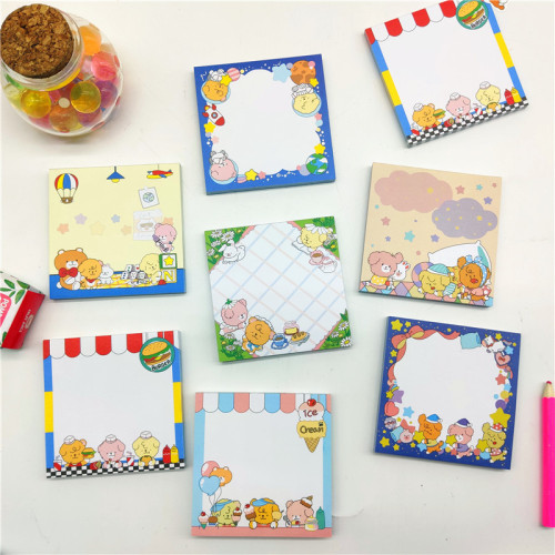Creative cute kawaii cartoon school student Pippi dog series sticky notes memo pad stationery supplies customize 60sheets