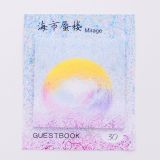 Creative oil painting style square torn message N times sticky note memo note paper