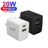 US EU UK AU Plug Type C USB C Charger Fast Quick Phone Wall PD 20W Charger for iPhone X Xr 11 12 Pro Max