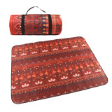 National Style Pattern Portable Outdoor Picnic Mat Damp Proof Custom Design Camping Waterproof Picnic Blanket Cloth