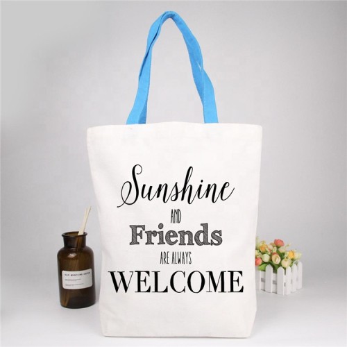 Wholesale Custom Design Recycle Canvas Cotton Shopping Tote Bag With Logo