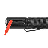 Flashlight aluminum type-c usb charging tail stepless dimming Portable Led Torch Use 21700 battery with pen holder