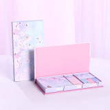 Cute kawaii foil cherry bloom sky stars self-adhesive memo pad sticky notes pad stationery supplies gift box swrap