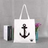 Eco Reusable Cotton Canvas Grocery Tote Shopping Bag With Custom Printing