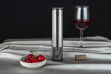 Rechargeable Metal Wine Corkscrew With Foil Cutter Automatic Stainless Steel Battery Display Electric Wine Bottle Opener