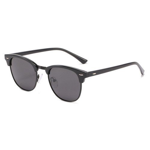 Superhot Eyewear 14661 Polarized Sunglasses for Men and Women Semi-Rimless Frame Driving Sun glasses UV400 Blocking