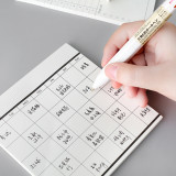 school sticky writing notes Simple business schedule plannote memo