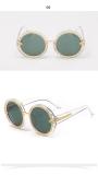 Fashion Sunglasses Women Brand Designer Glasses for Women oculos de sol Feminino Steampunk Mental Frame Polarized Blue 127601