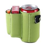 neoprene stubby cooler with cigarette case