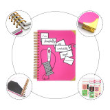 A5 Manufacturers Kids Paper Cover Custom Printing Spiral Journal