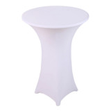 60/70/80cm diameter Custom logo printing high bar  spandex cocktail table and chair covers