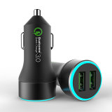 Newest Products Dual QC 3.0 Car Usb Charger Electric Car Charger Quick Charge 3.0 For Smartphones