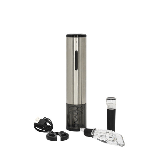 Customized Battery Level Display Rechargeable Electric Wine Opener Set