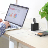 Unique Design 4 Ports Combo HD-MI Docking 74W USB C PD Fast Charger For iPhone for MacBook Laptop